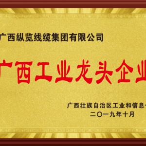 喜訊 | 縱覽線纜集團(tuán)榮獲“廣西工業(yè)龍頭企業(yè)”榮譽(yù)稱號(hào)